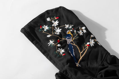 Niepce 花鳥刺繡帽T