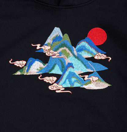 Niepce 山水刺繡帽T