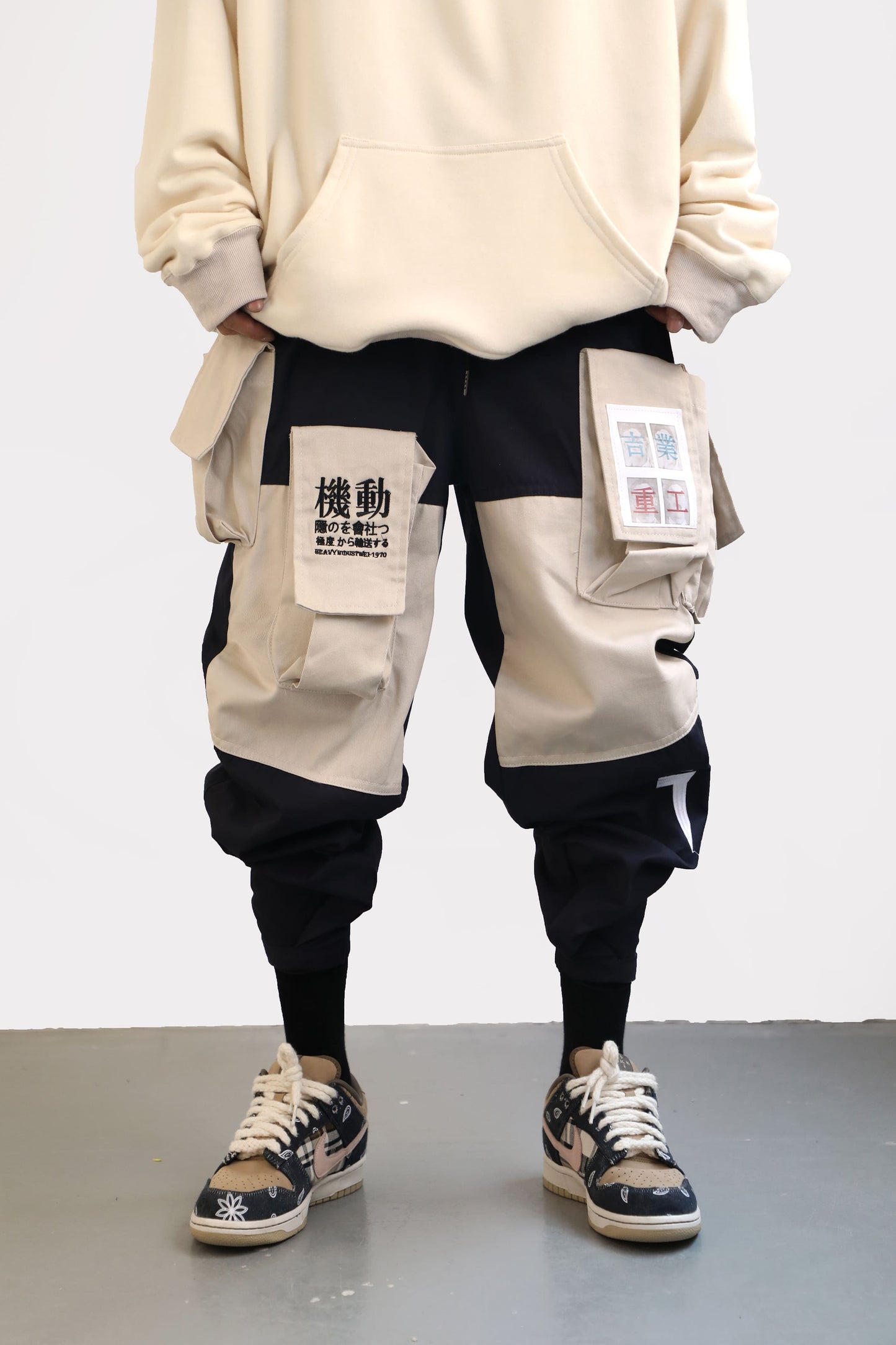 Niepce 日系工裝縮口褲